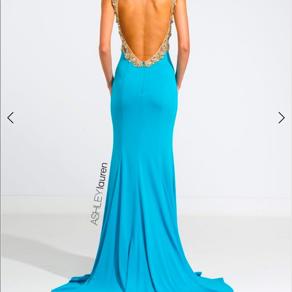 Beaded Jersey Evening Dress